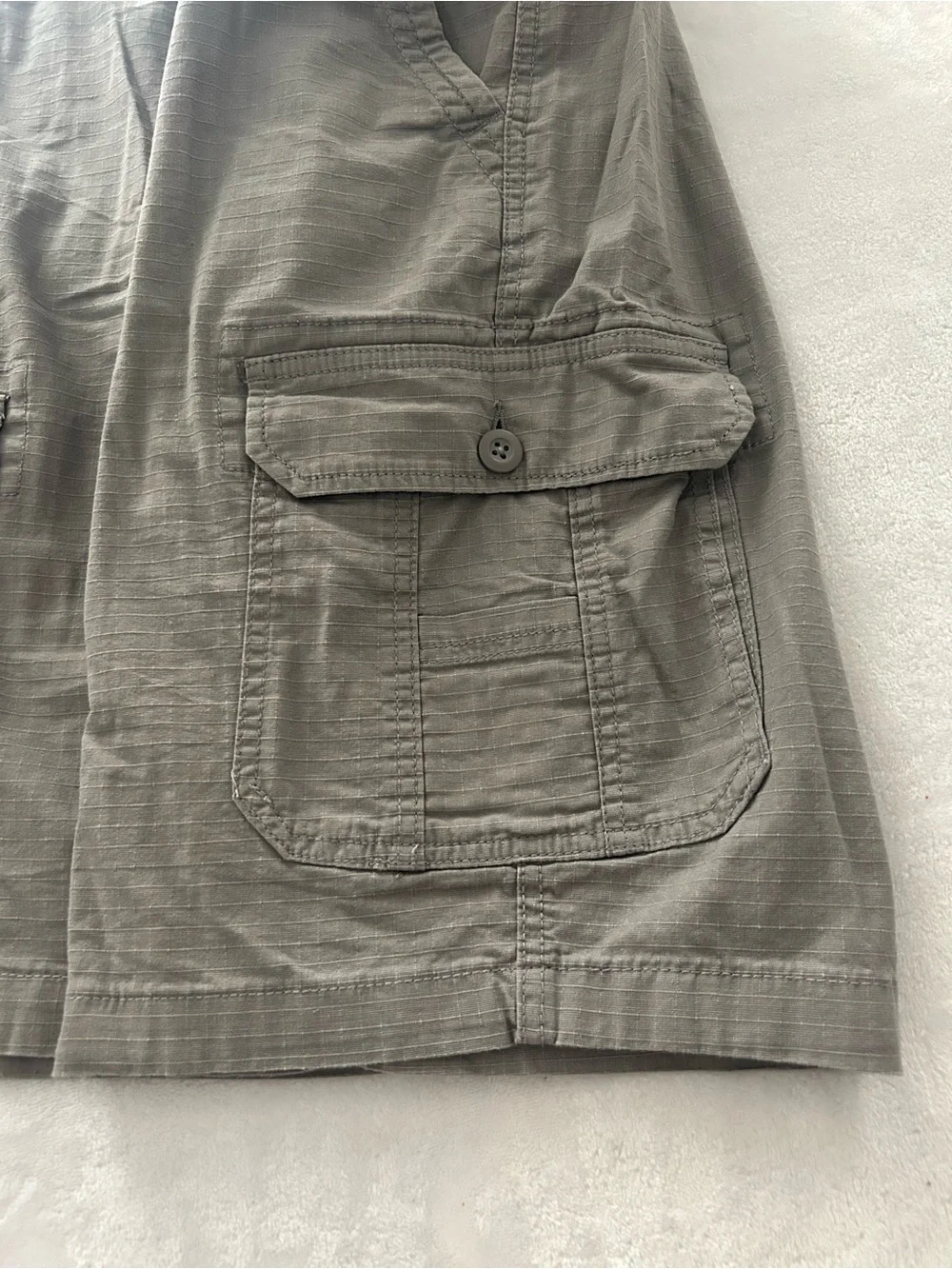 Wearfirst Men's Size 36 Gray Cargo Utility Stretch Waist Shorts
